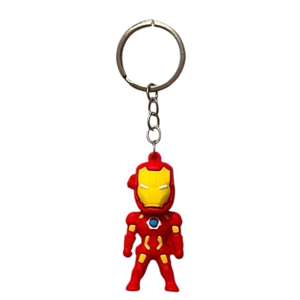 Iron-Man Rubber Silver Keychain